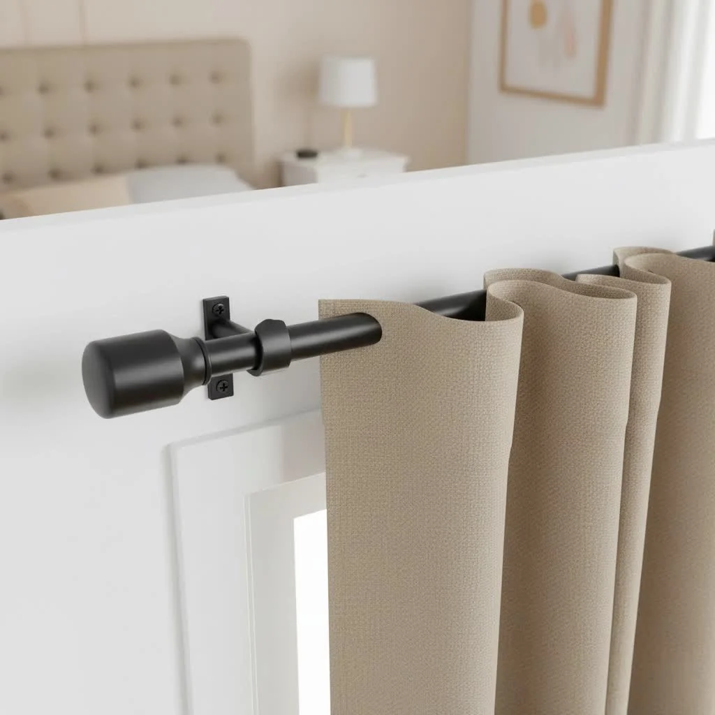 No-drill curtain rod solutions for every home