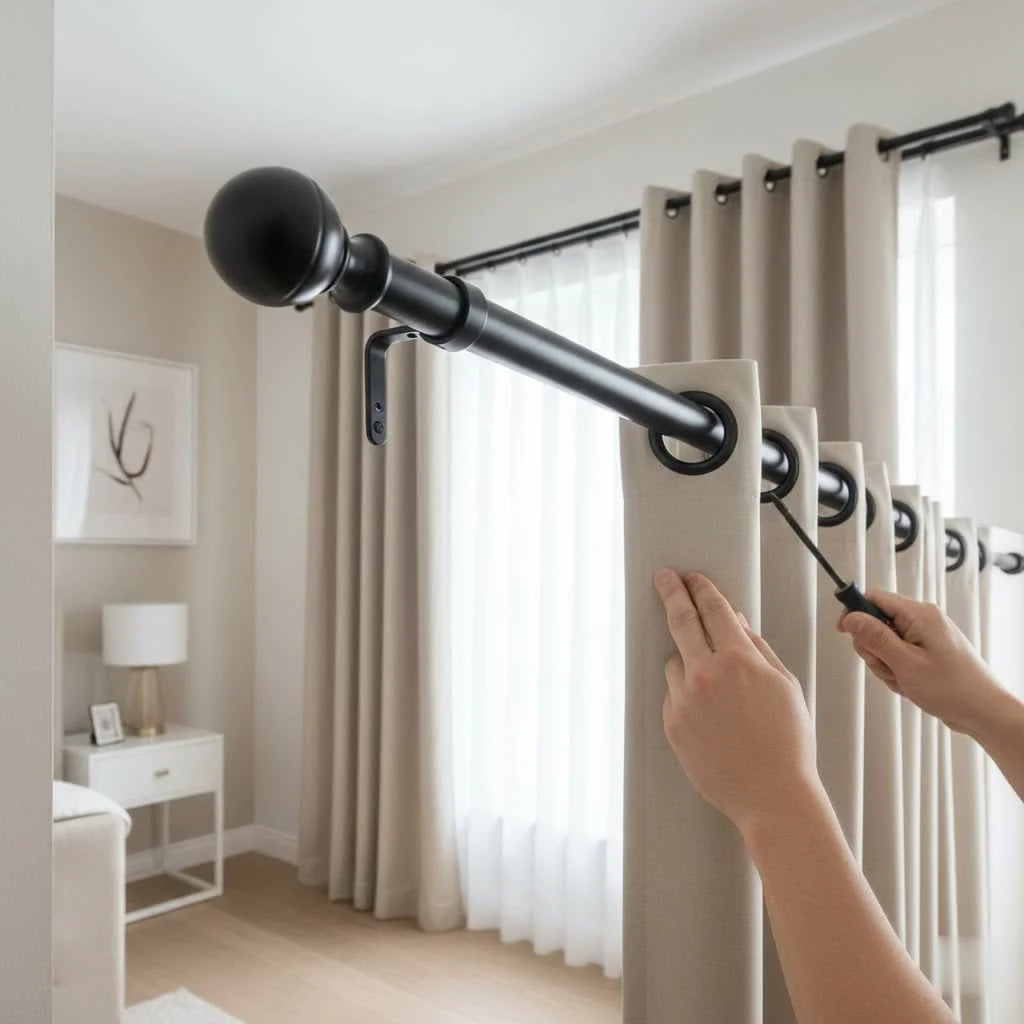 The Ultimate Guide to Matte Black Curtain Rods: improve your Home Decor