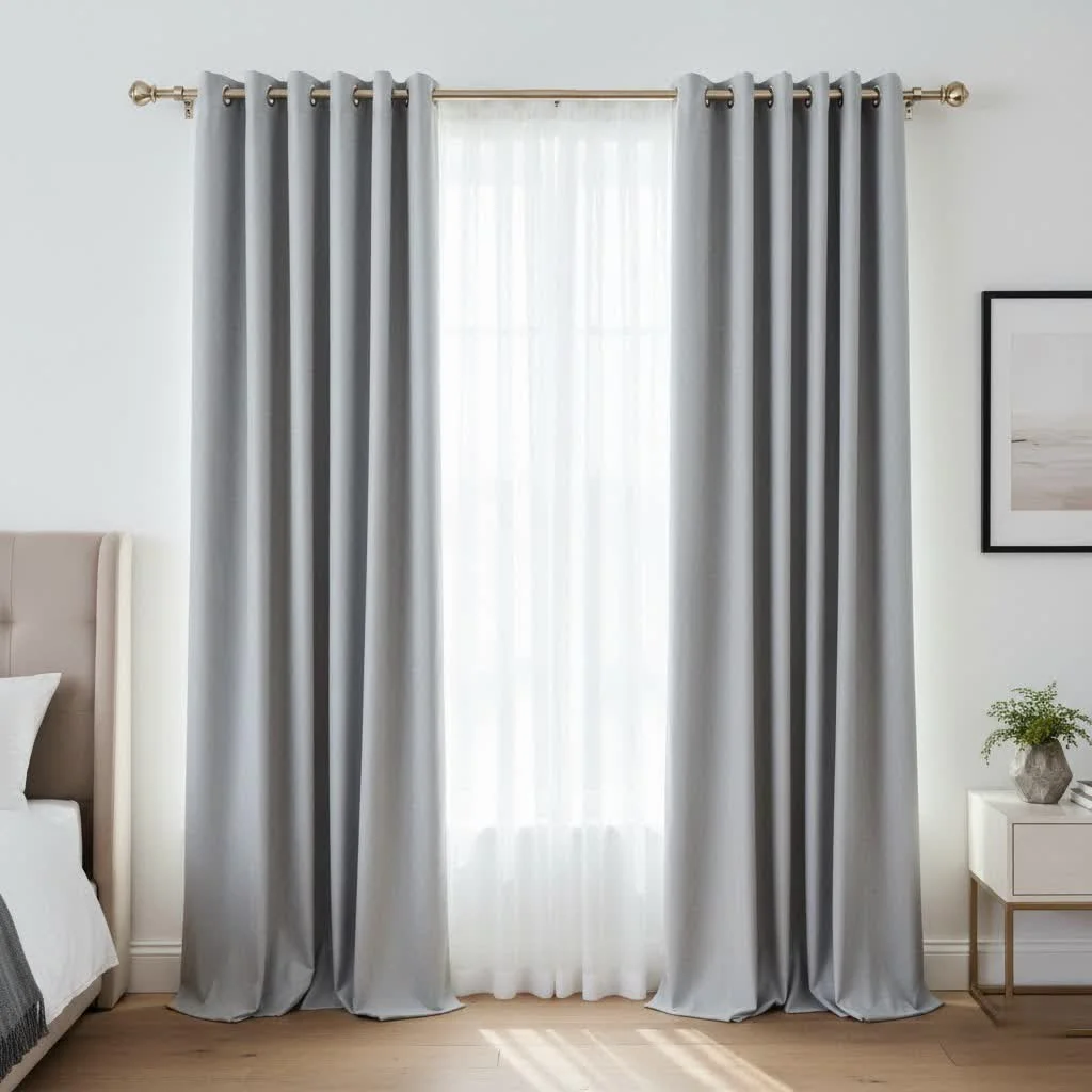Curtain rod holders improve window treatments